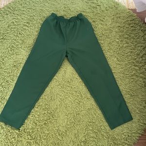 Forest Green Straight Leg Pants